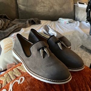 Giuseppe Zanotti Gray Seude Kevin 10 Punt SC Loafers size 44/11